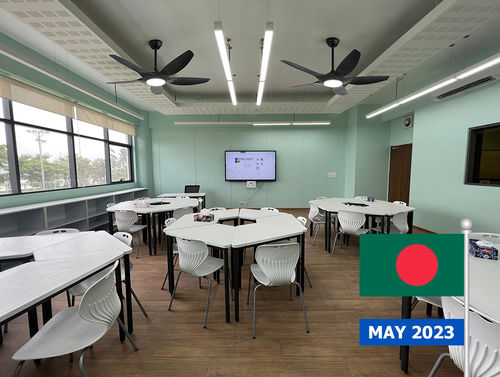 مشروع مروحة السقف للمدرسة الدولية