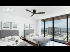 مروحة سقف بشفرات خشبية مع محرك DC، جهاز تحكم عن بعد، سرعة عالية