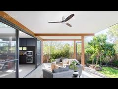 مروحة سقف LED مثبتة على السطح مقاس 52 بوصة مع إضاءة للفندق