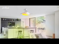 مروحة سقف قابلة للطي حديثة مع ضوء للمنزل الذكي