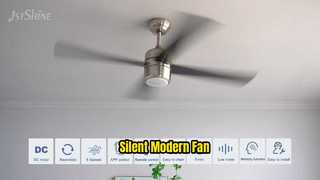 مصباح LED لمروحة السقف الحديثة الصامتة
