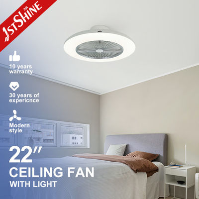 شراء مروحة سقف LED من 1stshine مع جهاز تحكم عن بعد ذكي و 6 سرعات مثالية لغرف النوم ذات الأسقف المنخفضة تصنيع عبر الإنترنت