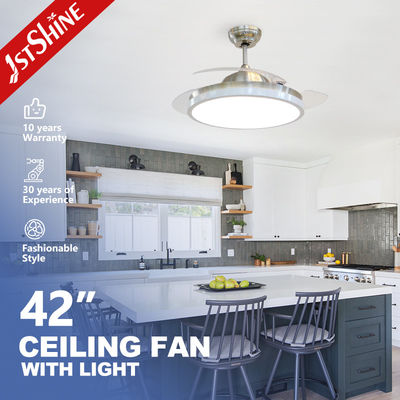 شراء مروحة سقف 1stshine 2022 تصميم داخلي مروحة زخرفية ضوء شفرات مخفية قابلة للسحب تصنيع عبر الإنترنت