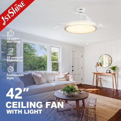 شراء مروحة سقف بمحرك تيار مستمر مع مصباح LED مع عاكس ألوان وجهاز تحكم عن بعد من 1stshine تصنيع عبر الإنترنت