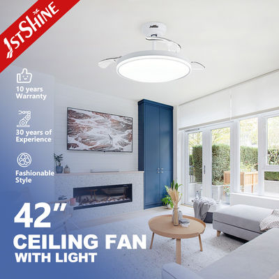 شراء 110-240V/50Hz-60Hz 42 بوصة مروحة السقف الزخرفية البيضاء للمنزل الفندق والمكتب تصنيع عبر الإنترنت