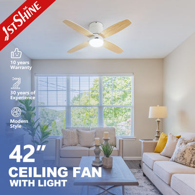 شراء مروحة سقف LED ذكية مقاس 42 بوصة من 1stshine مع 4 شفرات قابلة للعكس ومحرك تصنيع عبر الإنترنت