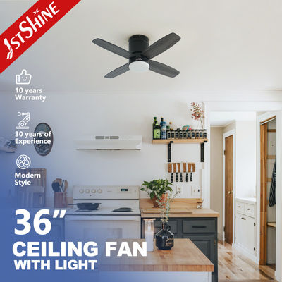 شراء مروحة سقف LED من 1stshine مع ضوء، صغيرة 36 بوصة، تثبيت سطحي، شفرات MDF قابلة للعكس تصنيع عبر الإنترنت