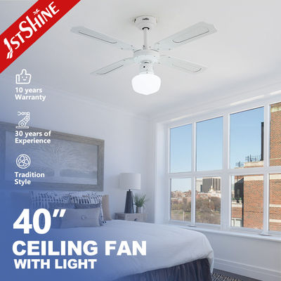 شراء مروحة سقف OEM بالتحكم عن بعد مع 1stshine Classic White Finish و 4 شفرات MDF تصنيع عبر الإنترنت