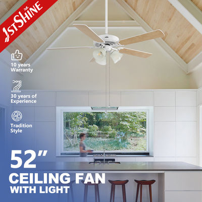 شراء 1stshine مروحة السقف مع سلسلة السحب الخفيفة 230 فولت AC 5 شفرات MDF في ألوان متعددة / OEM تصنيع عبر الإنترنت