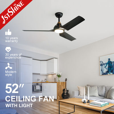 شراء شهادة ETL 1stshine مروحة السقف LED باللون الأسود مع مادة ABS المعدنية البعيدة تصنيع عبر الإنترنت