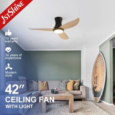 شراء ABS Blade Flush Mount Ceiling Fan With Light 6 Speed Remote Control تصنيع عبر الإنترنت