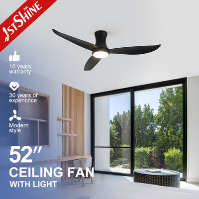 شراء Black LED Ceiling Fan With Remote Control Low Voltage High Speed تصنيع عبر الإنترنت