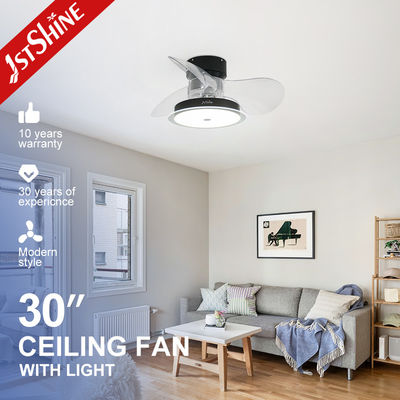 شراء 30 بوصة مصباح LED المروحة السقف 3 ABS شفرات واضحة ريح ناعمة و APP تغيير نمط 2- تصنيع عبر الإنترنت