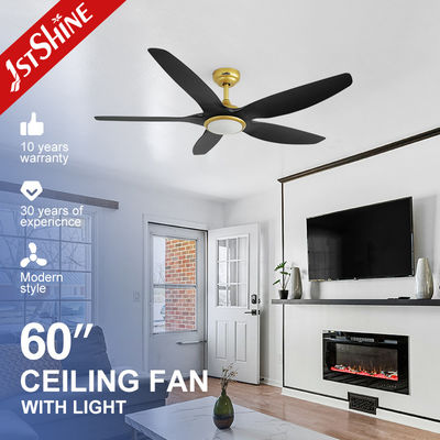 شراء مروحة سقف فاخرة من الذهب الأسود مع إضاءة LED بجهد 230 فولت و 6 سرعات تصنيع عبر الإنترنت