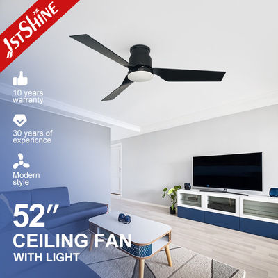 شراء مصنع مروحة ذات مظهر منخفض ومضغوط مع مروحة سقف LED مع شفرة ABS سوداء تصنيع عبر الإنترنت