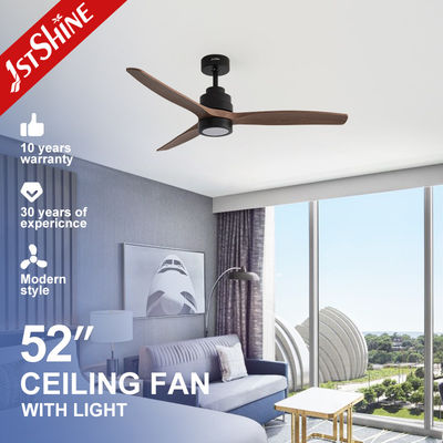 شراء إضاءة LED الزخرفية مروحة السقف 52 بوصة مع وظيفة انخفاض الضوضاء و 3 شفرات ABS تصنيع عبر الإنترنت