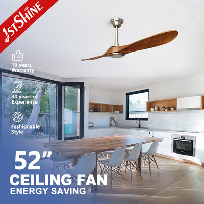 شراء غرفة طعام 1stshine مروحة السقف 52 بوصة مع شفرات الخشب الطبيعي ودون ضوء تصنيع عبر الإنترنت
