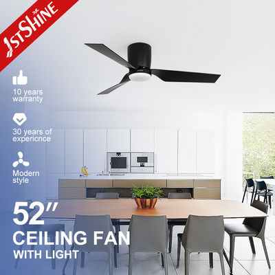 شراء DC Motor ABS Blade Black مروحة سقف حديثة صغيرة ومنخفضة الشخصية تصنيع عبر الإنترنت