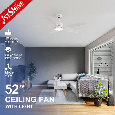 شراء Modern White Ceiling Fan With Light For Living Room ABS blade تصنيع عبر الإنترنت