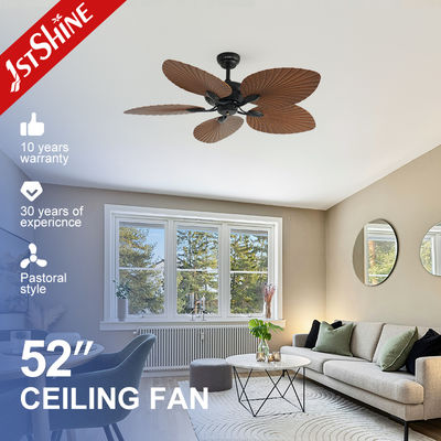 شراء 52 inches Tropical Ceiling Fan ndash Tropical Aesthetic Meets Functional Airflow ndash 5 ABS Blades DC Motor Remote Control تصنيع عبر الإنترنت