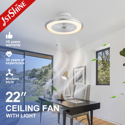 10- 1stshine مروحة السقف LED مع حلقة الزخرفة القابلة للإزالة والإضاءة القابلة للتضييق