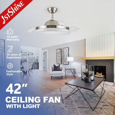 1stshine LED Ceiling Fan Pure Copper Motor Bright LED Soft Lighting Standard Wind Type