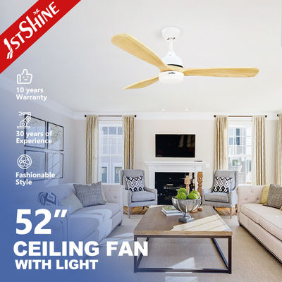التحكم عن بعد على التبديل مروحة السقف LED 52 بوصة مع 3 شفرات صلبة وأضواء LED