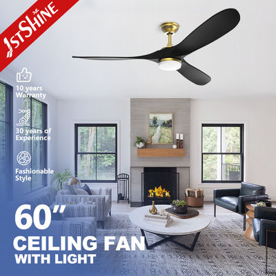 Remote Led Ceiling Fan Light Indoor Decorative Modern Black energy saving