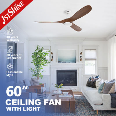3 Wood Blade Ceiling Fan With Light And Remote Control Energy Saving Dc Motor