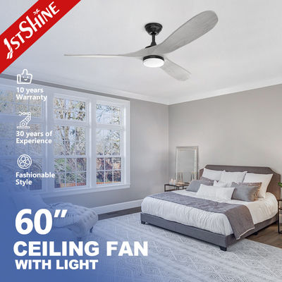 Fan Ceiling Decorative 3 Wooden Blades DC 6 Speed Remote Control Low Noise