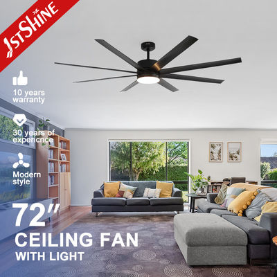 سعر جيد مراوح سقف كبيرة بتيار مستمر قابلة للعكس بست سرعات مع أضواء وجهاز تحكم عن بعد وتطبيق للتحكم الانترنت