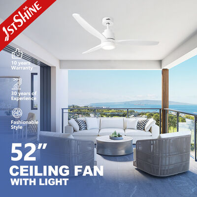 سعر جيد 2in1 52 Inch Ceiling Fan With Light Solid Wood Blades Modern Ceiling Fan for Living Room and Bedroom الانترنت